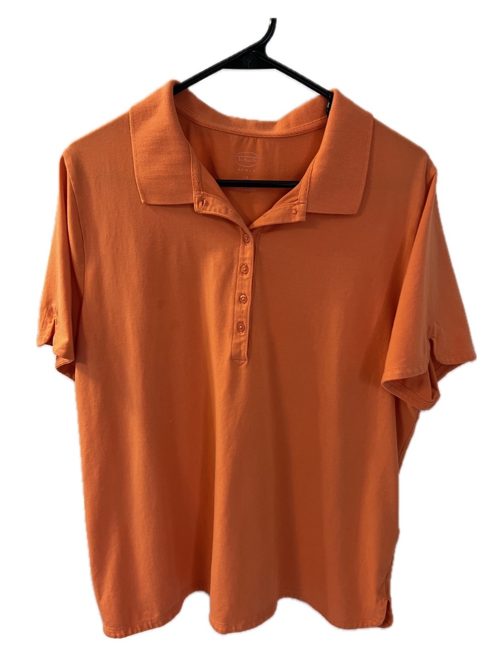 Talbots Orange Short-Sleeve Polo Shirt